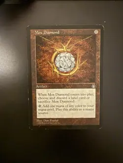 Mox Diamond Stronghold Rare Used MTG Magic The Gathering - Image 1