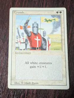 BANNED MTG Magic The Gathering Crusades | Revised Edition 3ED | 1994 | Damaged - Image 1