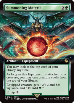 Summoning Materia (Extended Art) [FINAL FANTASY Commander] Near Mint - Image 1
