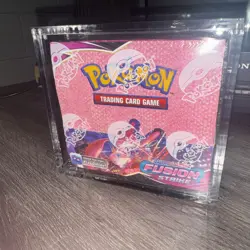 Sealed Fusion Strike Booster Box Pokemon TCG Sword & Shield w/Acrylc - Mint Box - Image 2