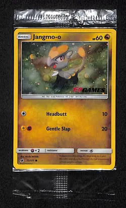 Jangmo-o 75 Common Pokemon Crimson Invasion 111 2017 Holo EBGames Promo Card - Image 1