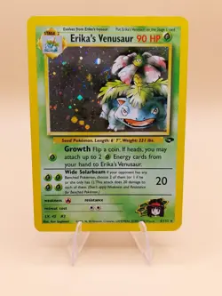 Erika's Venusaur Gym Challenge Holo Rare No. 4/132 Pokemon Card - 2000 SWIRL - Image 1