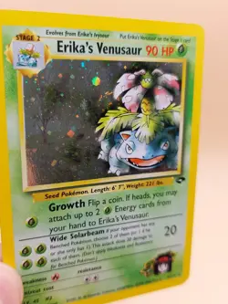 Erika's Venusaur Gym Challenge Holo Rare No. 4/132 Pokemon Card - 2000 SWIRL - Image 2