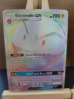 Pokemon TCG Electode GX Shiny & Rainbow Hyper rare 172/168 Celestial Storm - Image 3