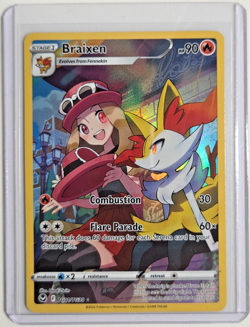Braixen TG01/TG30 SWSH12: Silver Tempest Trainer Gallery Ultra Rare Pokemon Card - Image 1
