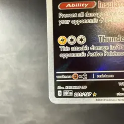 Bellibolt 201/197 Sv03: Obsidian Flames Holo Pokemon TCG Illustration - Image 5