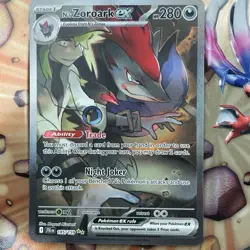 N's Zoroark EX 185/159 Journey Together SIR In MINT CONDITION Pokemon - Image 1