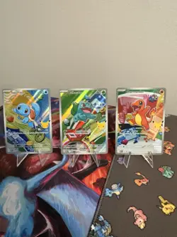 Pokemon First Partner Illustration Collection Series 1 Kanto Gen 1 Starters Set - Image 3