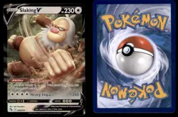 Slaking V 058/078 Holo V Rare Pokemon GO Pokemon TCG NM - Image 3