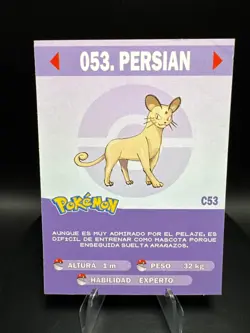 Pokemon Persian Set of 6 - Persian #53 Peru/NON-TCG Cards & Stickers - Image 3