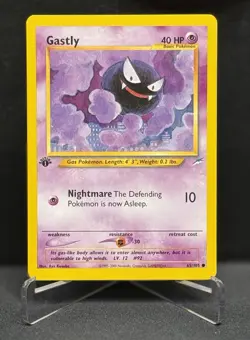 Pokemon Card - Gastly Neo Destiny 65/105 Common 1st Edition - Image 1