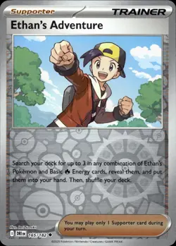 Ethan's Adventure 165/182 Uncommon Destined Rivals Pokemon Reverse Holo NM - Image 1
