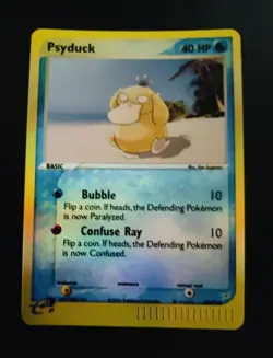 2004 Pokemon Psyduck #44/95-Team Magma vs Team Aqua-Reverse Holo-(M/NM) - Image 1