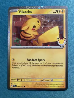 Pokemon Pikachu TCG 051/162 promo - Image 1