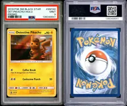2019 POKEMON SM BLACK STAR PROMO #SM190 DET.PIKACHU-HOLO PROMO - Image 3
