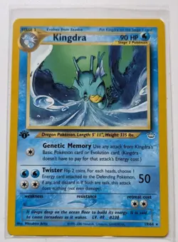 Pokemon TCG Kingdra 1st Edition Neo Genesis Non Holo Mint - Image 1