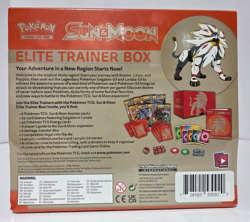 Pokemon TCG Sun & Moon Base Set ETB Solgaleo Elite Trainer Box 8 Booster Packs - Image 2