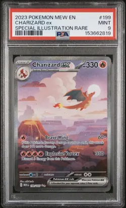 Pokemon Charizard Ex # 199 151 Special Illustration Rare Alternate Art PSA 9 - Image 1