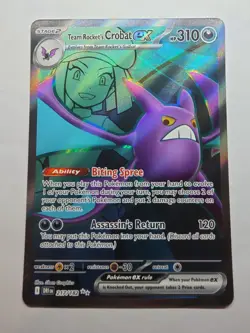 Team Rocket's Crobat ex 217/182 Pokemon TCG Destined Rivals Ultra Rare NM - Image 1