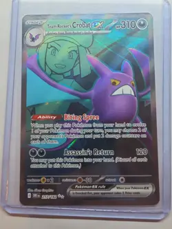 Team Rocket's Crobat ex 217/182 Pokemon TCG Destined Rivals Ultra Rare NM - Image 3
