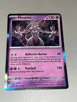 Pokemon TCG Mewtwo 150 / 165 Sv Scarlet & Violet MEW 151 Holo Psychic - Image 1