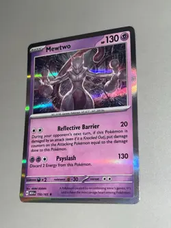 Pokemon TCG Mewtwo 150 / 165 Sv Scarlet & Violet MEW 151 Holo Psychic - Image 3
