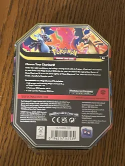 Sealed Pokemon TCG Mega Charizard X EX Tin 4 Booster Packs & Charizard Promo - Image 3