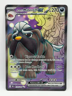 Arven's Mabosstiff ex 218/182 Destined Rivals NM Ultra Rare Holo Pokemon TCG - Image 1