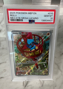 Riolu #010 2025 Me: Mega Evolution Promo Holo PSA 10 Gem Mint 💎 Pokemon TCG - Image 1