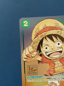 Monkey.D.Luffy (037) 1stAnniversary TournamentP-037One Piece PromotionCards Foil - Image 3