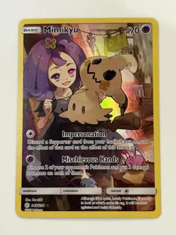 Mimikyu 245/236 Full Art Pokemon Cosmic Eclipse Pokemon TCG NM - Image 1