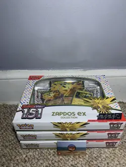 Pokemon Scarlet & Violet 151 Collection Zapdos EX Lot of 3 - Image 1
