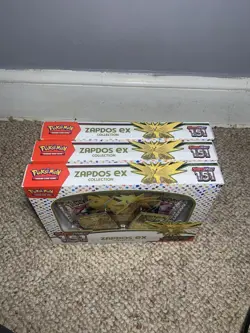 Pokemon Scarlet & Violet 151 Collection Zapdos EX Lot of 3 - Image 2