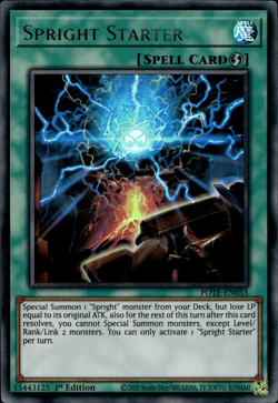 Spright Starter - Ultra Rare 1st Edition POTE-EN055 - NM - YuGiOh - Image 1