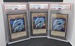 2024 Yugioh Kaiba Collection KC01 Blue Eyes White Dragon Sequential Set PSA 10 - Image 1