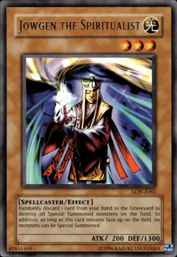Jowgen The Spiritualist - Rare LON-E061 - LP - YuGiOh - Image 1