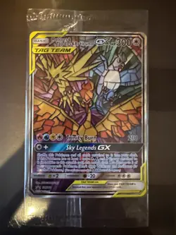Pokemon TCG Moltres Zapdos Articuno GX SM210 Hidden Fates Promo Card Sealed - Image 1