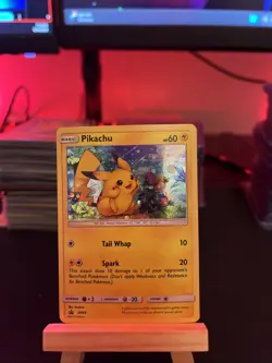 Pikachu - General Mills SM86 Black Star Promo Holo Pokemon Card MP - Image 1