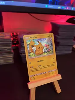 Pikachu - General Mills SM86 Black Star Promo Holo Pokemon Card MP - Image 2