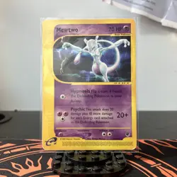 Mewtwo 56/165 neo Expedition 2002 LP Vintage ultra Rare Card e-reader WOTC - Image 1