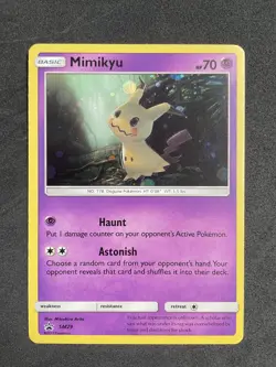 Pokemon - Mimikyu Holo - SM29 - Black Star Promo Card NM - Image 1