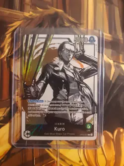 One Piece Card Game Kuro Leader OP03-021 Alt Art English - Green - NM - Image 1