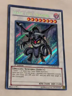 Yu-Gi-Oh Dark End Dragon LCGX-EN188 Secret Rare 1st Edition Mint - Image 2
