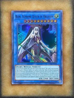 Yugioh Ruin, Supreme Queen of Oblivion OP08-EN004 Super Rare NM - Image 1