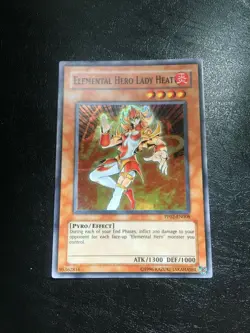 Yu-Gi-Oh! Elemental Hero Lady Heat PP02-EN008 Unlimited Super Rare English NM - Image 1