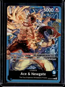 One Piece TCG Ace & Newgate Leader #ST22-001 - Image 1