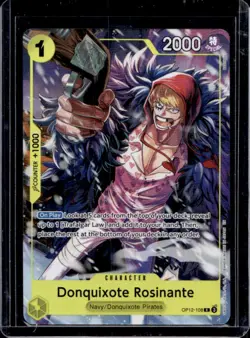 2025 One Piece Legacy of the Master Donquixote Rosinante Rare #OP12-108 - Image 1