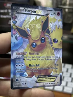 #2 Flareon EX RC28/RC32 Generations 2016 Full Art Holo Rare Pokemon Card TCG - Image 4