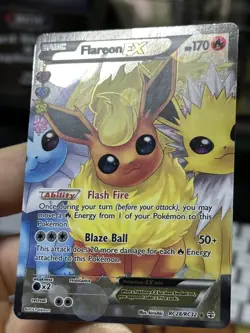#2 Flareon EX RC28/RC32 Generations 2016 Full Art Holo Rare Pokemon Card TCG - Image 5