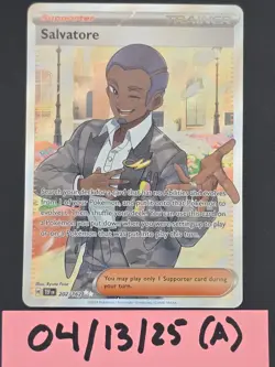 Pokemon Card Salvatore (202/162) Ultra Rare Temporal Forces - Image 1